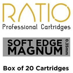Box of 20 Ratio Soft Edge Magnum Cartridge Needles 0.35