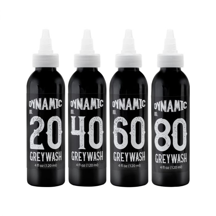 Complete Set of 4 Dynamic Ink Greywash Set 4 oz (120 ml)